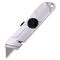 COSCO Self-Retracting Utility Knife, Silver Metal Handle COS091479