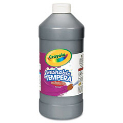 Crayola Artista II Washable Tempera Paint, Black, 32 oz CYO543132051