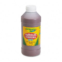 Crayola Artista II Washable Tempera Paint, Brown, 16 oz CYO543115007