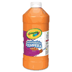 Crayola Artista II Washable Tempera Paint, Orange, 32 oz CYO543132036