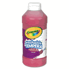 Crayola Artista II Washable Tempera Paint, Red, 16 oz CYO543115038