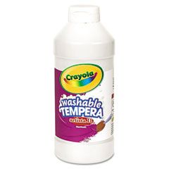 Crayola Artista II Washable Tempera Paint, White, 16 oz CYO543115053