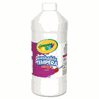 Crayola Artista II Washable Tempera Paint, White, 32 oz CYO543132053