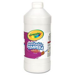 Crayola Artista II Washable Tempera Paint, White, 32 oz CYO543132053