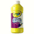 Crayola Artista II Washable Tempera Paint, Yellow, 16 oz CYO543115034