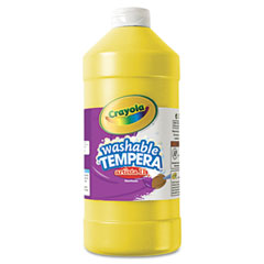 Crayola Artista II Washable Tempera Paint, Yellow, 32 oz CYO543132034