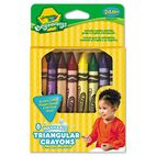 Crayola Beginnings Washable Triangular Crayons, Wax, 8/Box CYO52008T