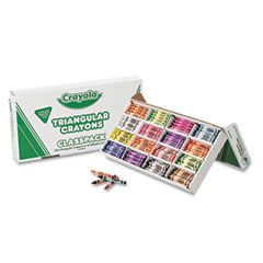 Crayola Classpack Triangular Crayons, 16 Colors, 256/BX CYO528039