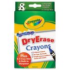 Crayola Dry Erase Crayons, Assorted, 8 per Pack CYO985200