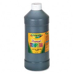 Crayola Premier Tempera Paint, Black, 32 oz CYO541232051
