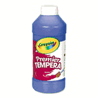 Crayola Premier Tempera Paint, Blue, 16 oz CYO541216042