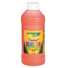 Crayola Premier Tempera Paint, Orange, 16 oz CYO541216036