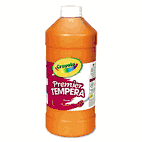 Crayola Premier Tempera Paint, Orange, 32 oz CYO541232036