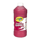 Crayola Premier Tempera Paint, Red, 16 oz CYO541216038