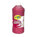 Crayola Premier Tempera Paint, Red, 32 oz CYO541232038