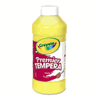 Crayola Premier Tempera Paint, Yellow, 16 oz CYO541216034
