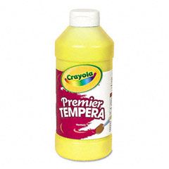 Crayola Premier Tempera Paint, Yellow, 16 oz CYO541216034