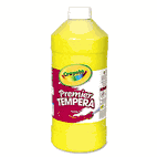 Crayola Premier Tempera Paint, Yellow, 32 oz CYO541232034