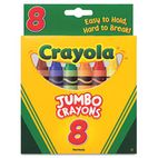 Crayola So Big Crayons, Large Size, 5 x 9/16, 8 Assorted Color Set CYO520389