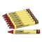 Crayola Staonal Marking Crayons, Red, 8/Box CYO5200023038