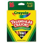 Crayola Triangular Crayons, Assorted, 16/Box CYO524016