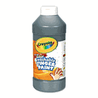 Crayola Washable Fingerpaint, Black, 16 oz CYO551316051