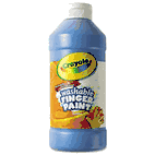 Crayola Washable Fingerpaint, Blue, 16 oz CYO551316042