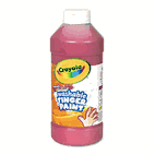 Crayola Washable Fingerpaint, Red, 16 oz CYO551316038