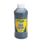 Crayola Washable Paint, Black, 16 oz CYO542016051