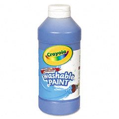 Crayola Washable Paint, Blue, 16 oz CYO542016042