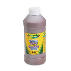 Crayola Washable Paint, Brown, 16 oz CYO542016007