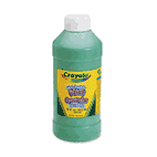 Crayola Washable Paint, Green, 16 oz CYO542016044