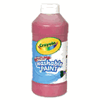 Crayola Washable Paint, Red, 16 oz CYO542016038