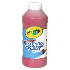 Crayola Washable Paint, Red, 16 oz CYO542016038