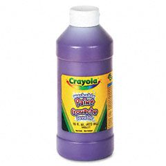 Crayola Washable Paint, Violet, 16 oz CYO542016040