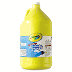 Crayola Washable Paint, Yellow, 1 gal CYO542128034