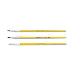 Crayola Watercolor Brush Set, Size 1, Camel Hair Blend, Round, 3/Pack CYO051127001