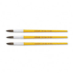 Crayola Watercolor Brush Set, Size 10, Camel Hair Blend, Round, 3/Pack CYO051127010
