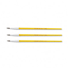 Crayola Watercolor Brush Set, Size 2, Camel Hair Blend, Round, 3/Pack CYO051127002