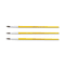Crayola Watercolor Brush Set, Size 4, Camel Hair Blend, Round, 3/Pack CYO051127004