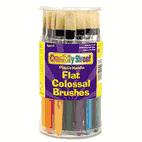 Creativity Street Colossal Brush, Natural Bristle, Flat, 30/Set CKC5167