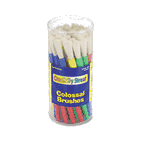 Creativity Street Colossal Brush Set, Natural Bristle, Round, 30/Set CKC5160