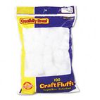 Creativity Street Craft Fluffs, White, 100/Pack CKC6400