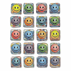 Creativity Street Creativity Street Peel & Stick Gemstone Stickers, Smiley Face, 20/Pack CKC1648