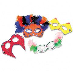 Creativity Street Foam Mask Kit, 24-Pack, Assorted Colors CKC5486