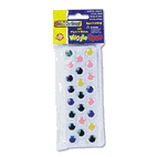 Creativity Street Peel 'N Stick Wiggle Eyes, Assorted Sizes, Assorted Colors, 125/Pack CKC343801