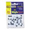 Creativity Street Round Black Wiggle Eyes, 10mm, Black, 50/Pack CKC344102