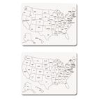 Creativity Street Two-Sided U.S. Map Whiteboard, 24 x 18 CKC9873