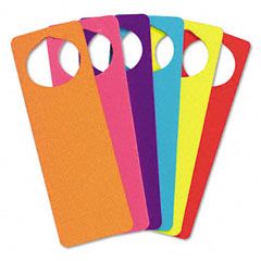 Creativity Street WonderFoam Door Knob Hangers, Six Assorted Colors CKC4379