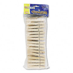 Creativity Street Wood Spring Clothespins, 3 3/8 Length, 50 Clothespins/Pack CKC365801